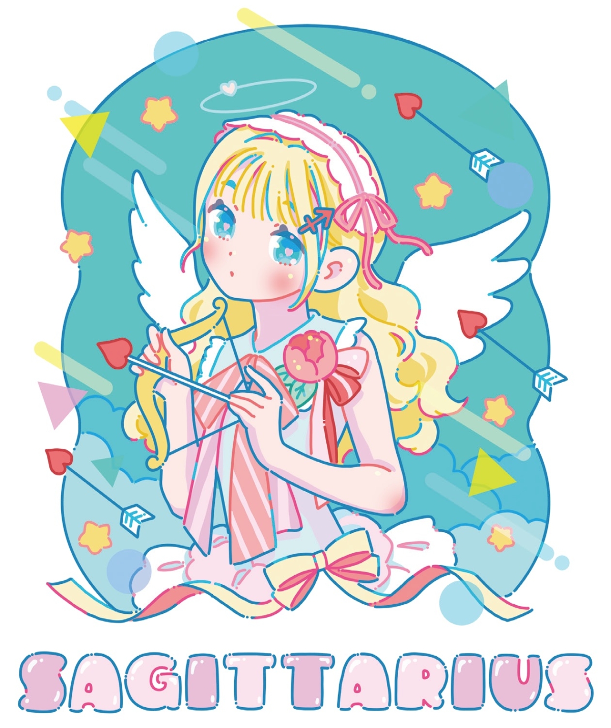 ラブちゃんことLove Me Doの12星座占い「ときめき占い」、いて座のイメージ画像。