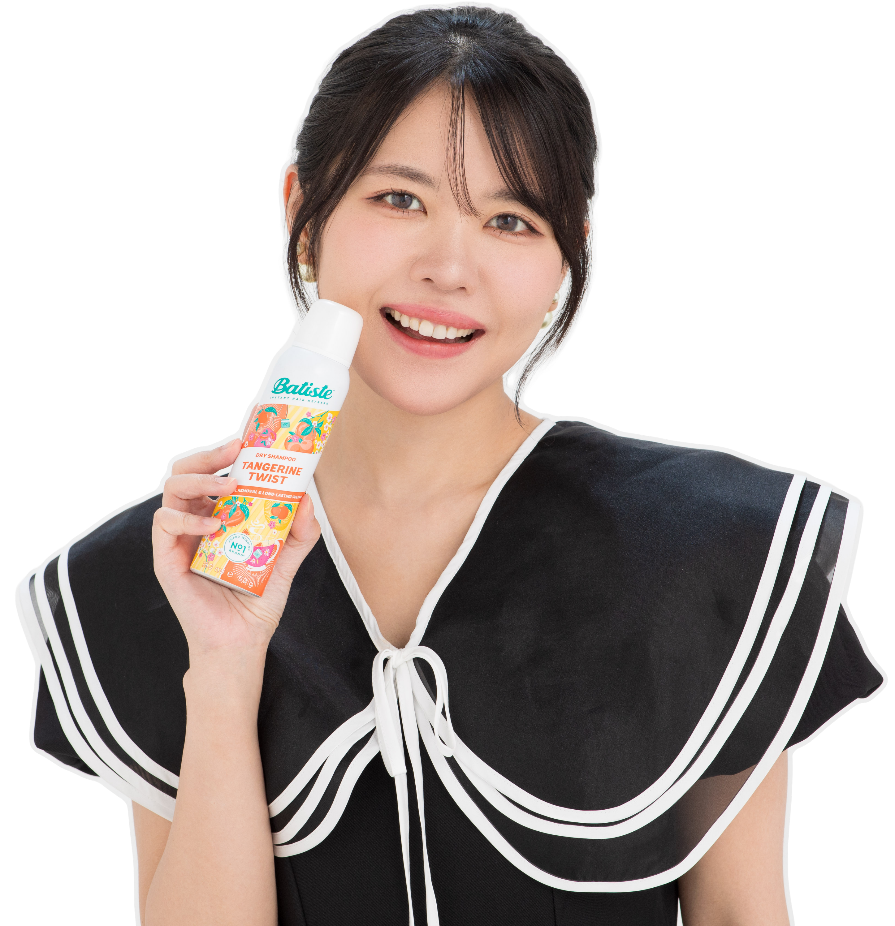 オイルやスプレーでウェットになった髪のベタつきをリセットし、ふわサラ髪にする裏技を解説するヘアメイク夢月とドライシャンプー「バティスト」