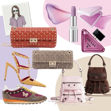 【PRADA BEAUTY・VALENTINO・BALENCIAGA】パープルコスメとスタッズ小物で秋にシフト【編集Mの今欲しいっ!vol.5】