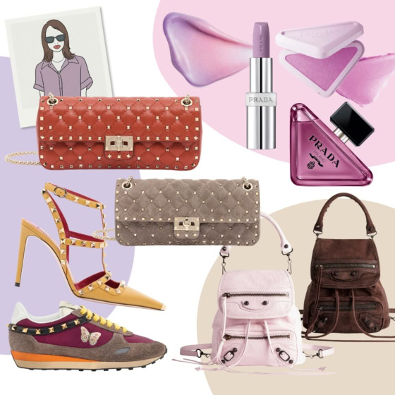 【PRADA BEAUTY・VALENTINO・BALENCIAGA】パープルコスメとスタッズ小物で秋にシフト【編集Mの今欲しいっ！vol.5】