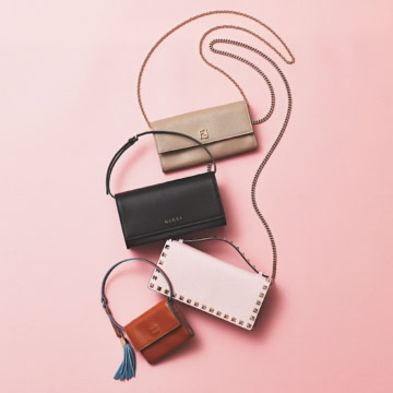 ひとつで何役もこなす「ウォレットバッグ」4選♡ FENDI、GUCCIなど憧れブランドのSLGで気分をアプデ!