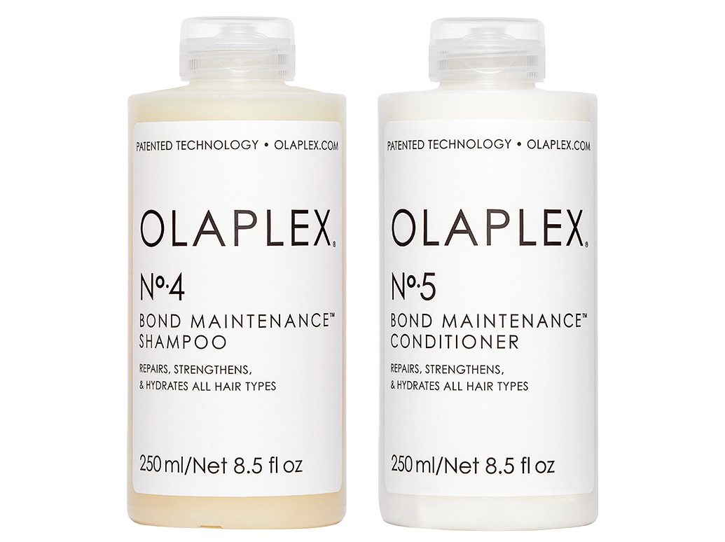 オラプレックス No.4 ボンドメンテナンスシャンプー / 同 No.5 ボンドメンテナンスコンディショナー 各250mL 各¥3,740(共にプロジエ)※サロン専売品