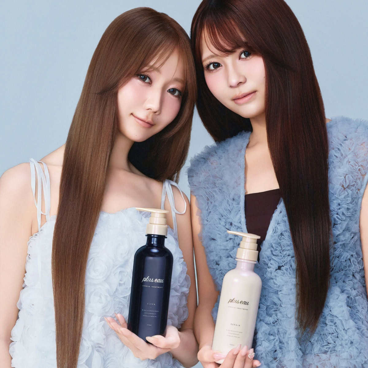 【＝LOVE大谷映美里・大場花菜】プリュスオー新作リポルム＆リポア｜あなたはどっち派？黒と白の美髪ケア♡