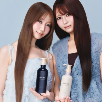 【＝LOVE大谷映美里・大場花菜】プリュスオー新作リポルム＆リポア｜あなたはどっち派？黒と白の美髪ケア♡