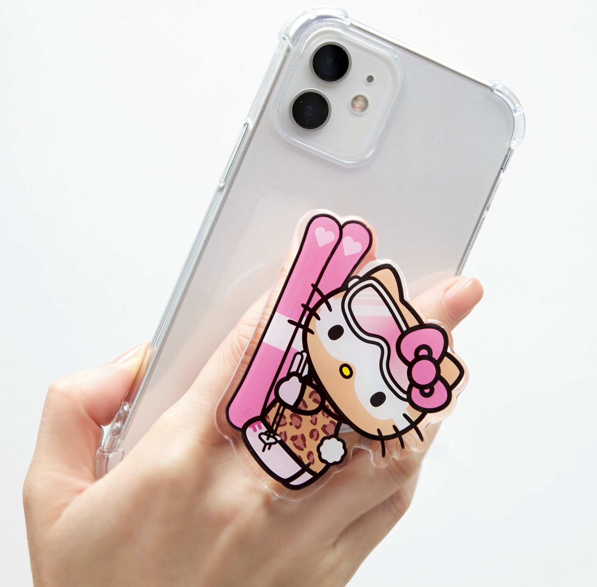 sweet3月号の付録の雪焼けハローキティスマホグリップ